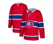 Men Adidas Montreal Canadiens Blank Red Home Authentic Stitched NHL Jersey