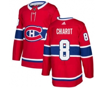 Men's Canadiens #8 Ben Chiarot Red Home Authentic Stitched Hockey Jersey