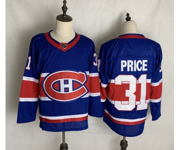Men's Montreal Canadiens #31 Carey Price Authentic Blue 2021 New Hockey Jersey