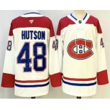 Men's Montreal Canadiens #48 Lane Hutson White Authentic Jersey