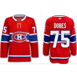 Men's Montreal Canadiens #75 Jakub Dobes Red 2024-25 Stitched Jersey