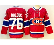 Men's Montreal Canadiens #76 Zack Bolduc Red 2024-25 Stitched Jersey