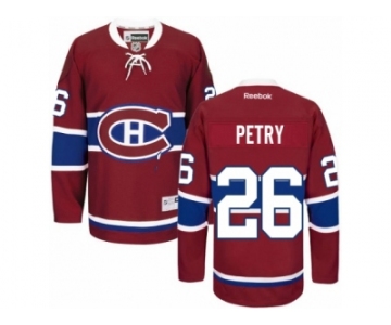 Men's Reebok Montreal Canadiens #26 Jeff Petry Authentic Red Home NHL Jersey