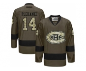 Montreal Canadiens #14 Tomas Plekanec Green Salute to Service Stitched NHL Jersey