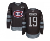 Montreal Canadiens #19 Larry Robinson Black 1917-2017 100th Anniversary Stitched NHL Jersey