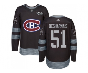Montreal Canadiens #51 David Desharnais Black 1917-2017 100th Anniversary Stitched NHL Jersey