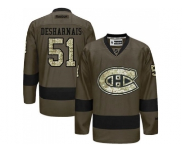 Montreal Canadiens #51 David Desharnais Green Salute to Service Stitched NHL Jersey