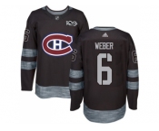 Montreal Canadiens #6 Shea Weber Black 1917-2017 100th Anniversary Stitched NHL Jersey