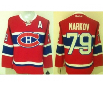 Montreal Canadiens #79 Andrei Markov Red New CH Stitched NHL Jersey