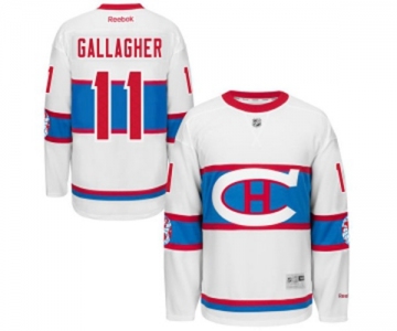 Reebok Montreal Canadiens #11 Brendan Gallagher Premier White 2016 Winter Classic NHL Jersey