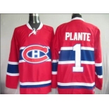 nhl jerseys montréal canadiens #1 plante red(ccm)