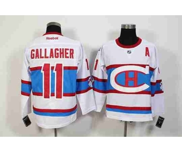 nhl jerseys montreal canadiens #11 gallagher white[2016 winter classic][gallagher][patch A]