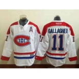 nhl jerseys montreal canadiens #11 gallagher white[gallagher][patch A]