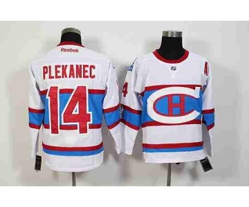 nhl jerseys montreal canadiens #14 plekanec white[2016 winter classic]