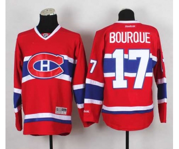 nhl jerseys montreal canadiens #17 bourque red[bourque]