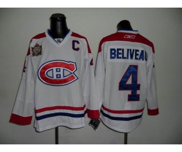 nhl jerseys montreal canadiens #4 beliveau white ccm[2011 winter classic]