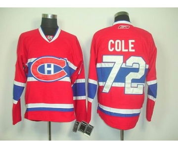 nhl jerseys montreal canadiens #72 cole red