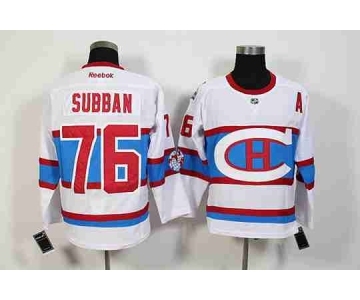 nhl jerseys montreal canadiens #76 subban white[2016 winter classic][patch A]