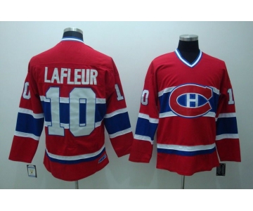 nhl montreal canadiens #10 lafleur red ccm