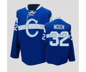 nhl montreal canadiens #32 moen blue