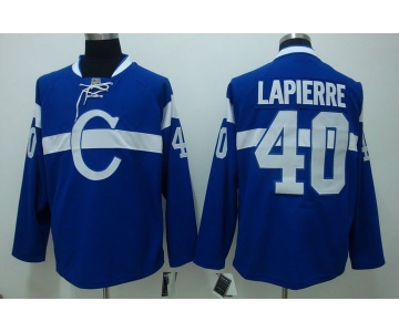 nhl montreal canadiens #40 lapierre blue
