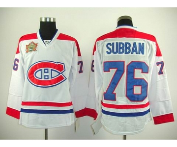 nhl montreal canadiens #76 subban white(winter classic)
