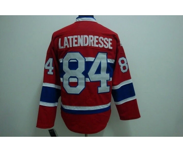 nhl montreal canadiens #84 lateneresse red ch