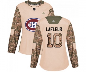 Women Adidas Montreal Canadiens #10 Guy Lafleur Authentic Camo Veterans Day Practice NHL Jersey