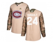 Youth Adidas Montreal Canadiens #24 Phillip Danault Camo Authentic 2017 Veterans Day Stitched NHL Jersey