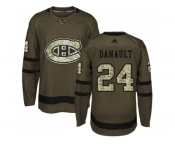 Youth Adidas Montreal Canadiens #24 Phillip Danault Green Salute to Service Stitched NHL Jersey
