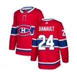 Youth Adidas Montreal Canadiens #24 Phillip Danault Premier Red Home NHL Jersey