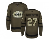 Youth Adidas Montreal Canadiens #27 Alex Galchenyuk Green Salute to Service Stitched NHL Jersey
