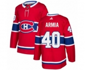 Youth Adidas Montreal Canadiens #40 Joel Armia Premier Red Home NHL Jersey