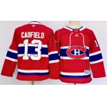 Youth Montreal Canadiens #13 Cole Caufield Red 2024-25 Stitched Jersey Youth Montreal Canadiens #13 Cole Caufield Red 2024-25 Stitched Jersey