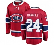 Youth Montreal Canadiens #24 Phillip Danault Authentic Red Home Fanatics Branded Breakaway NHL Jersey