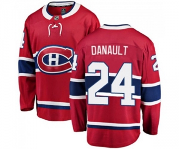 Youth Montreal Canadiens #24 Phillip Danault Authentic Red Home Fanatics Branded Breakaway NHL Jersey