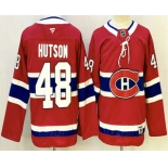 Youth Montreal Canadiens #48 Lane Hutson Red Authentic Jersey Youth Montreal Canadiens #48 Lane Hutson Red Authentic Jersey