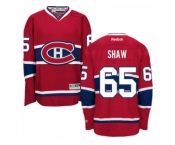 Youth Reebok Montreal Canadiens #65 Andrew Shaw Premier Red Home NHL Jersey