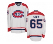 Youth Reebok Montreal Canadiens #65 Andrew Shaw Premier White Away NHL Jersey