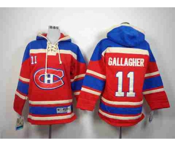 youth nhl jerseys montreal canadiens #11 gallagher blue-red[pullover hooded sweatshirt][gallagher]