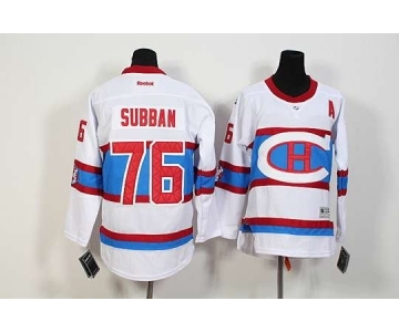 youth nhl jerseys montreal canadiens #76 subban white[patch A]