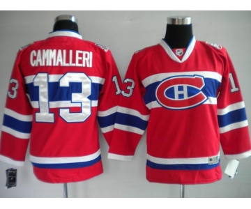 youth nhl montreal canadiens #13 cammalleri red