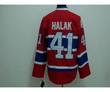 youth nhl montreal canadiens #41 halak red ch