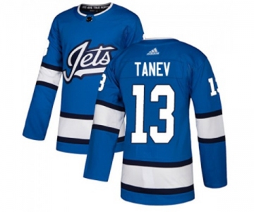 Adidas Winnipeg Jets #13 Brandon Tanev Authentic Blue Alternate NHL Jersey