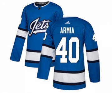 Adidas Winnipeg Jets #40 Joel Armia Premier Blue Alternate NHL Jersey