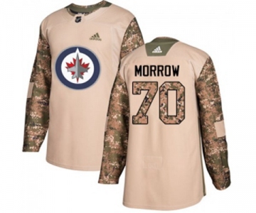 Adidas Winnipeg Jets #70 Joe Morrow Authentic Camo Veterans Day Practice NHL Jersey