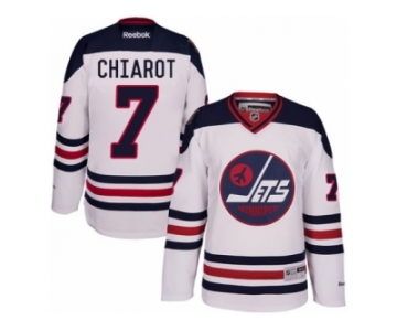 Men's Reebok Winnipeg Jets #7 Ben Chiarot Authentic White 2016 Heritage Classic NHL Jersey