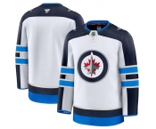 Men's Winnipeg Jets Blank White 2024-25 Away Stitched Hockey Jersey