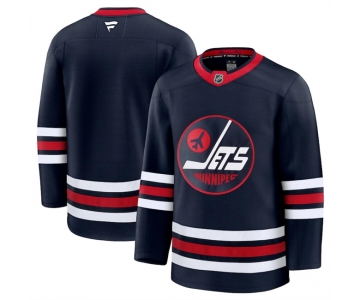 Men's Winnipeg Jets Navy 2024-25 Alternate Stitched Hockey Jersey