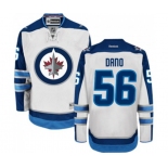 Reebok Winnipeg Jets #56 Marko Dano Authentic White Away NHL Jersey